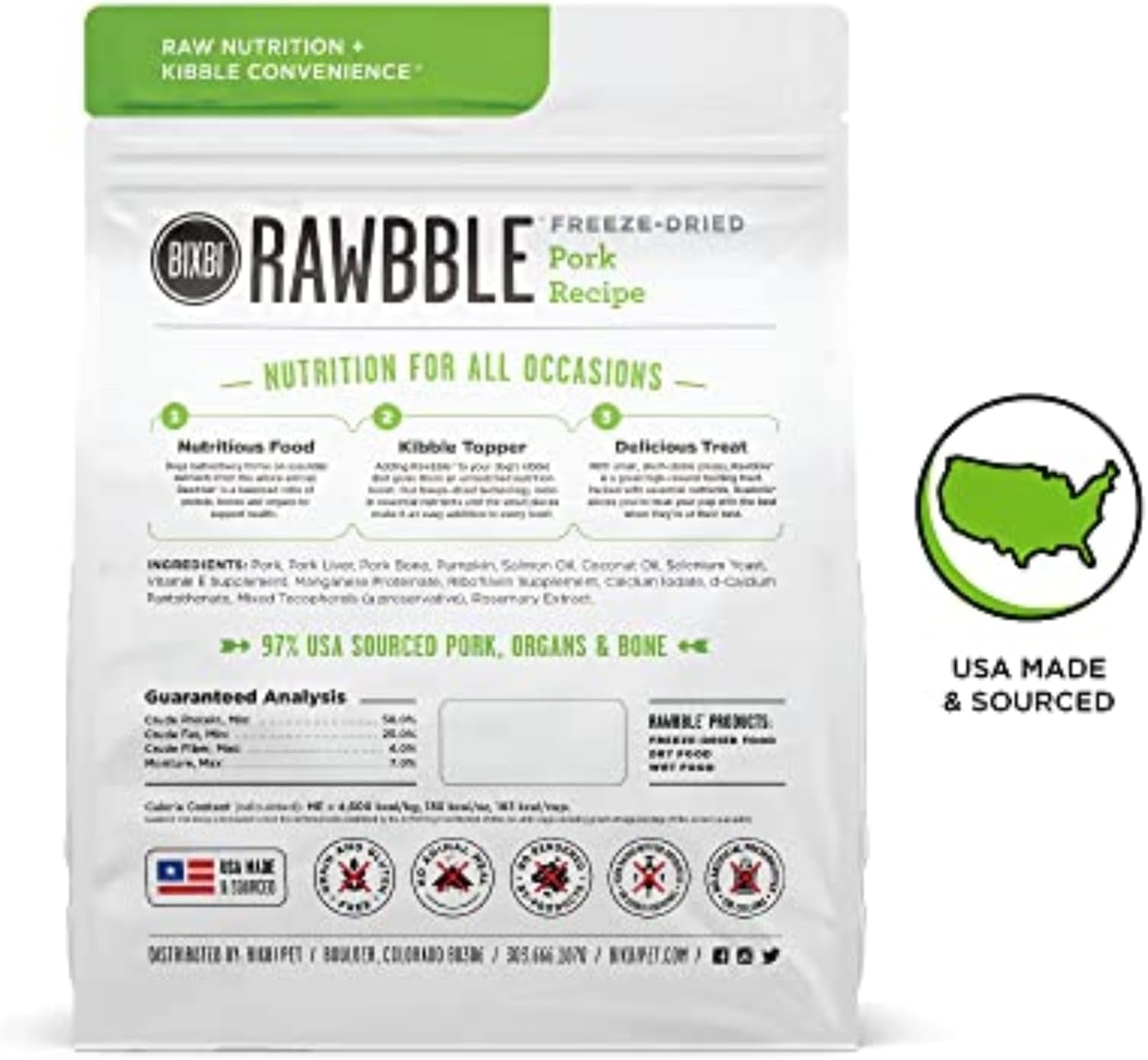 Rawbble Freeze Dried Dog Food | 7 Flavor Options | 3 Size Options