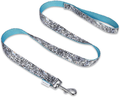 Friends TV Show City Doodle Dog Leash, Attaches to Harness - Friends Dog Lead, Puppy Leash, Leash for Dogs, Dog Leashes, Cute Dog Leash, Blue Dog Leash, Friends Pet Leash for Puppy, Dog Walking Leash