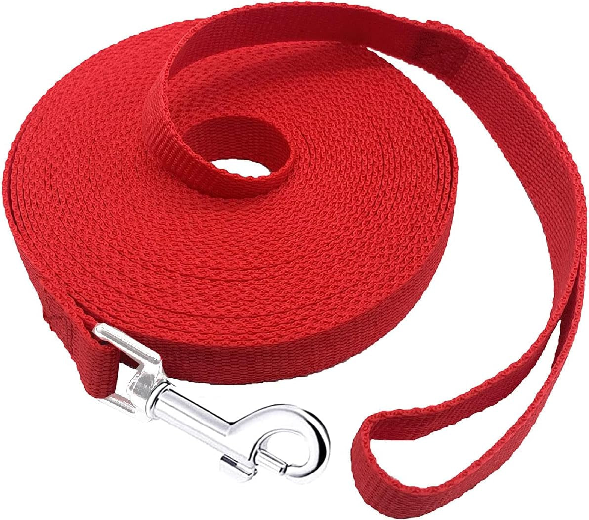 15Ft 20Ft 30Ft 40Ft 50Ft Long Dog/Puppy Lead Obedience Recall Training Dog Leashes for Small Medium Dogs Camping, Training, Play, or Backyard (15 FT, Red)