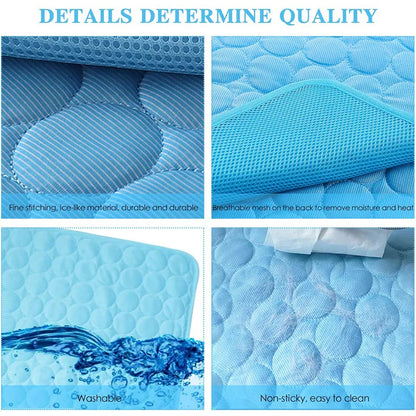 Dog Cooling Mat Extra Large Summer Pet Cold Bed for Small Big Dogs Cat Durable Blanket Sofa Cat Ice Pad Blanket Pet Accessories